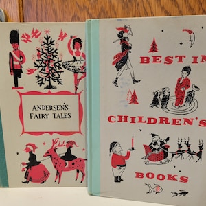 Best In Children's Books 1957 & Andersen's Fairy Tales 1966 - Hardbound - Color Illustrations - Classic Children's Literature -FREE SHIPPING