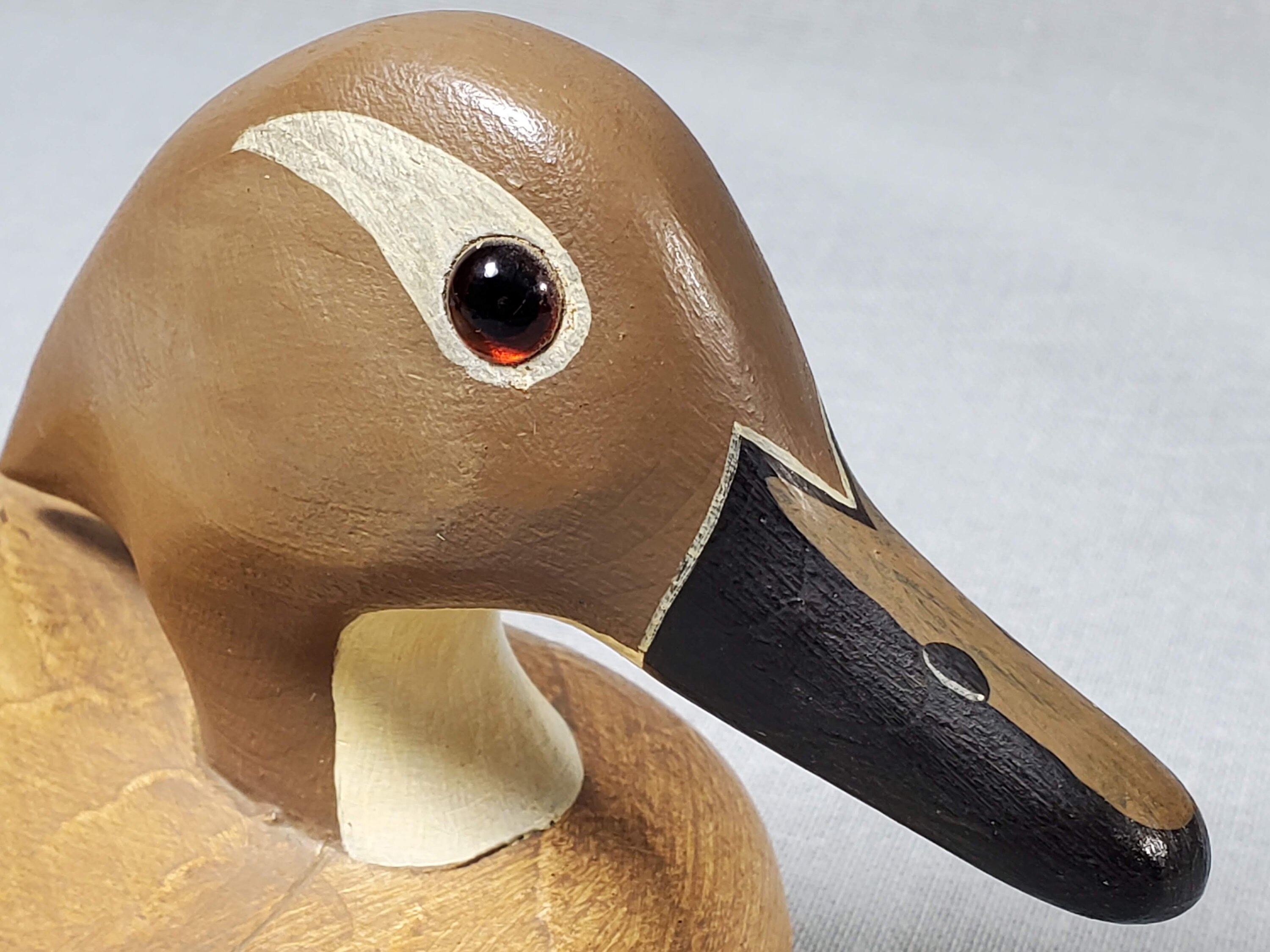 Wildfowler Decoys - Wood Duck Hen - Babylon NY - C1980s - Glass