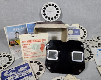 Vintage Bakelite View-Master Model C – With 36 Classic Reels