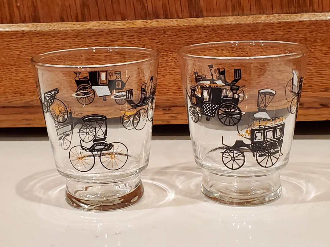 Vintage Libbey Curio Buggy Glass Set – Mid-century Barware - Etsy