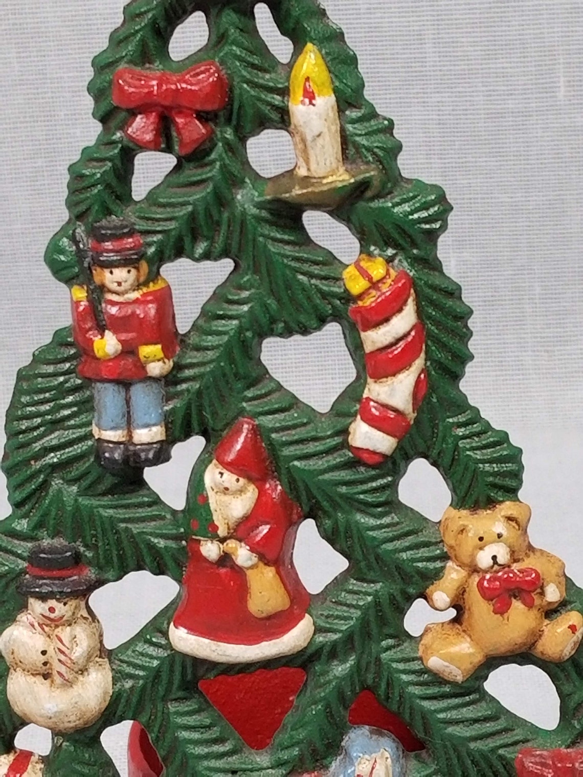 Unique Cast Iron Christmas Tree Votive Candle Holder W/ Etsy