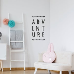 Adventure Kids Wall Decal Quote Nursery Wall Quote Sticker