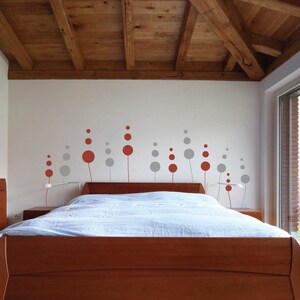 Abstract Wall Stickers - Decorative Flowers Wall Vinyls Living Room