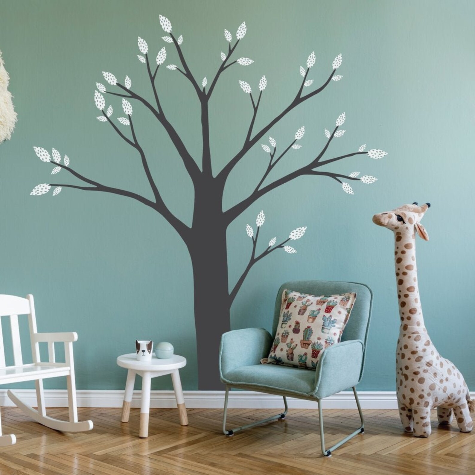 Wall Stickers Big Tree Wall Decal With Birds Wall Sticker Etsy