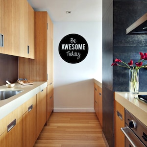 Be Awesome Today Wall Sticker - Inspirational Wall Decal Vinyl Words Mural Quote Lettering