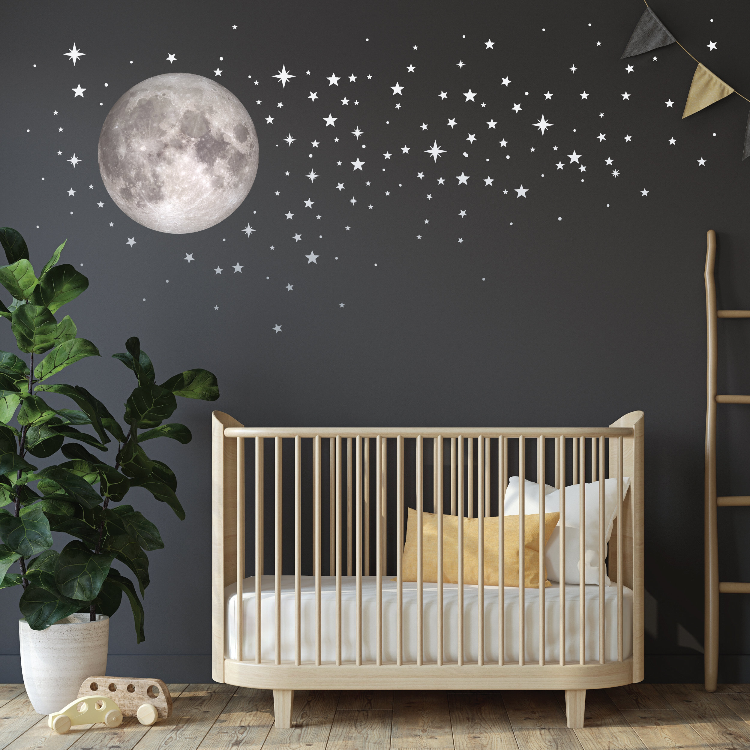 VIKY 10 planeten 110 stuks lichtgevende sterren kinderkamer zelfklevend, lichtgevende ster muurstickers kinderkamer, fluorescerende sterren muursticker oplichtend, wanddecoratie stickers voor kinderen