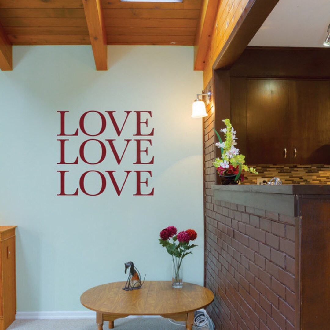 Love Decal Family Wall Sticker Mural Quote - Etsy