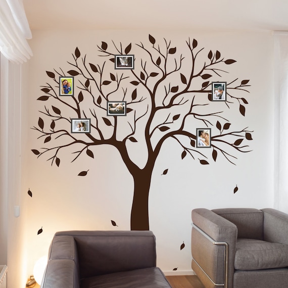 Family Tree Wall Decal Photo Sticker Branches - Family Tree Wall Decor Family Tree Wall Decal Photo Sticker Branches - Family Tree Wall Decor