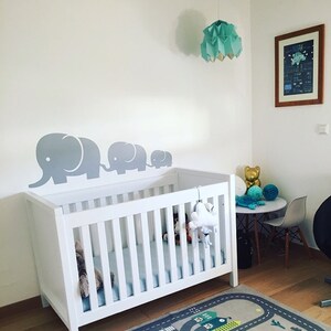 Elephant Family Baby And Mom Wall Decal Vinyl Wall Sticker Nursery