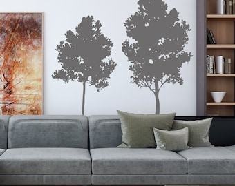 Silhouette Baum Wandsticker Wohnzimmer Dekor Wand Vinyl Aufkleber