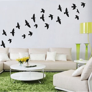 Schwarm Fliegender Vögel Wandsticker Vogel Wandtattoo