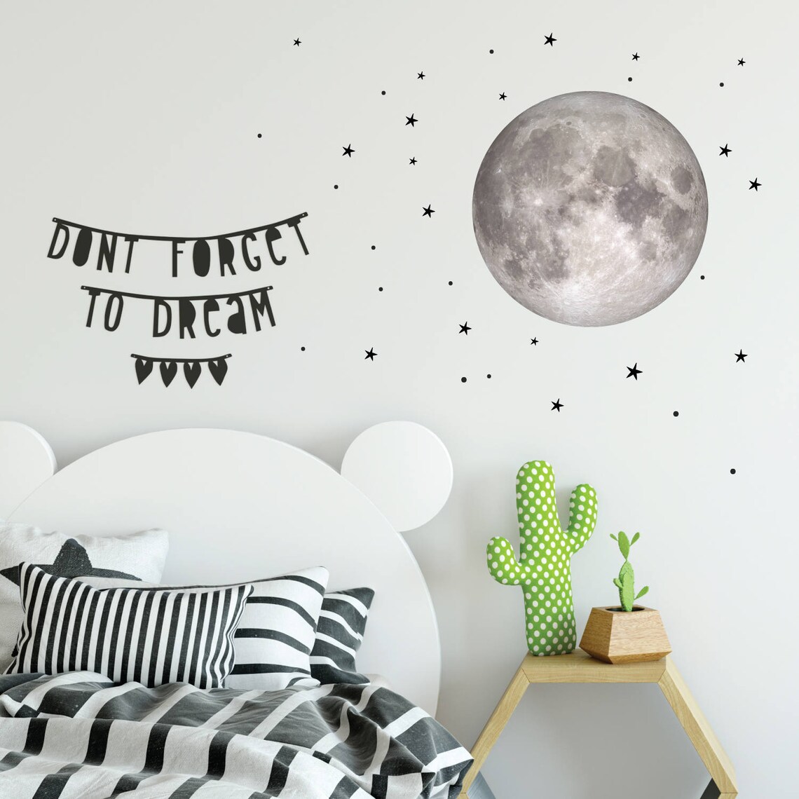Kids Moon Wall Decal Sticker Bedroom Decor - Etsy