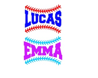 Personalized Baseball Decal , Personalized Softball Decal , Baseball Name Decal, Softball Name Decal, Water Bottle Decal, Helmet Decal