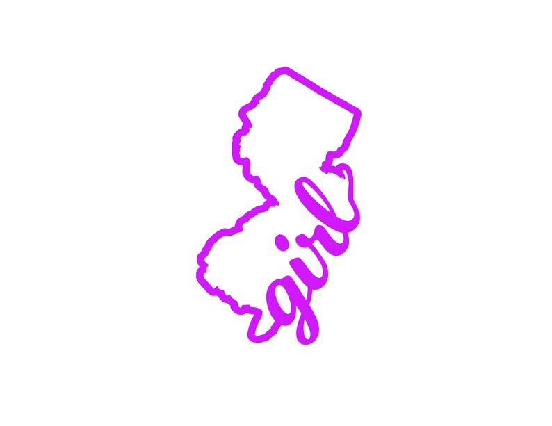 Jersey Girl Vinyl Decal NJ Girl Vinyl Decal Jersey Girl Etsy