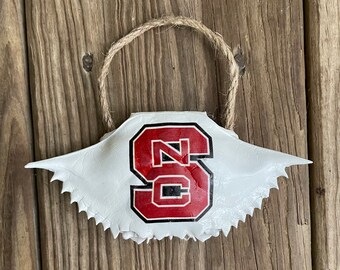 NC State Wolfpack Ornament \u2013 Crafted from Cherry Wood \u2013 Click to see Multiple Designs Available \u2013 North Carolina State University NCSU