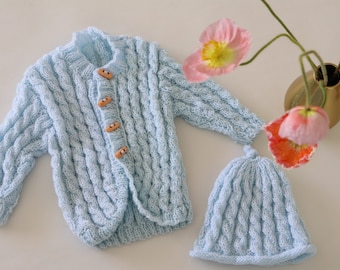 Baby cardigan and hat NEW