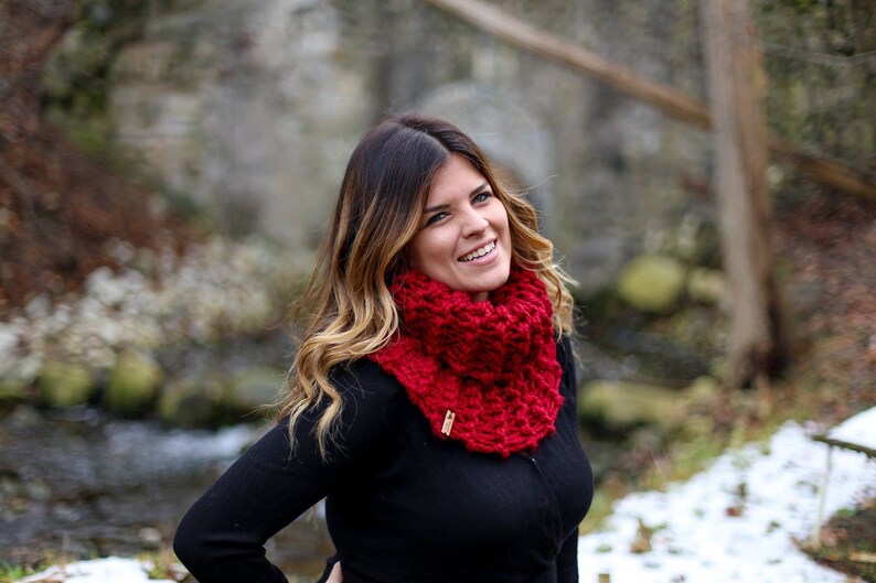 Outlander Inspired Claire's Knit Cowl Scarf Snood bild 2