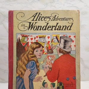 Vintage Alices Adventure in Wonderland Book