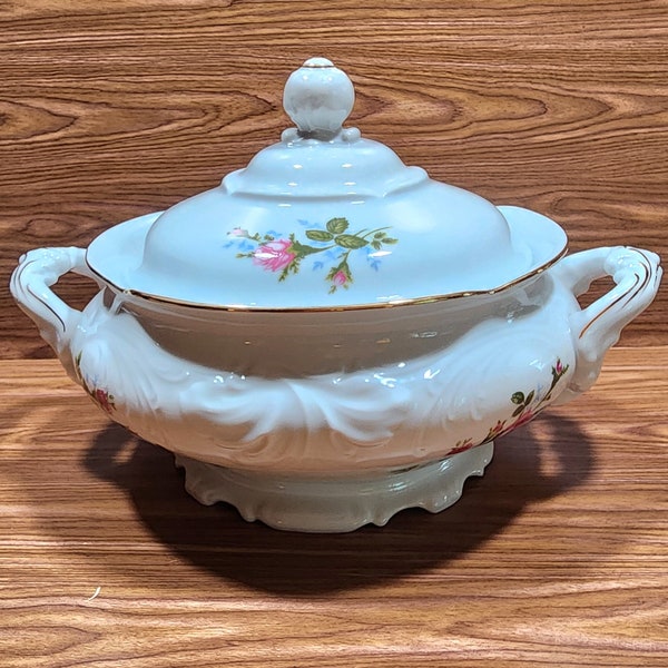 Vintage Royal Kent Collection Pink Roses Poland China