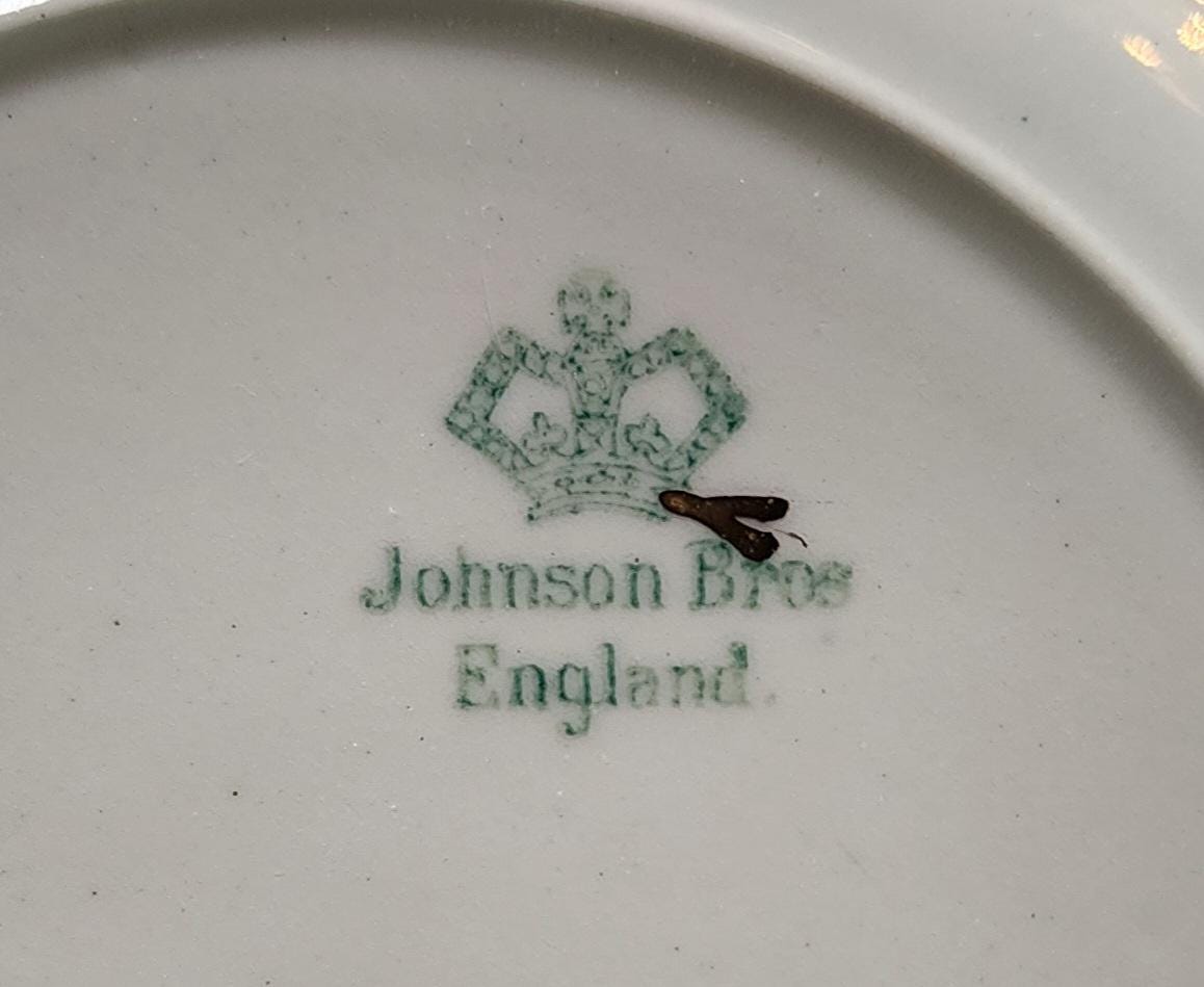 Vintage Johnson Brothers Bird Plate: Oriental Paradise Flowers - Etsy