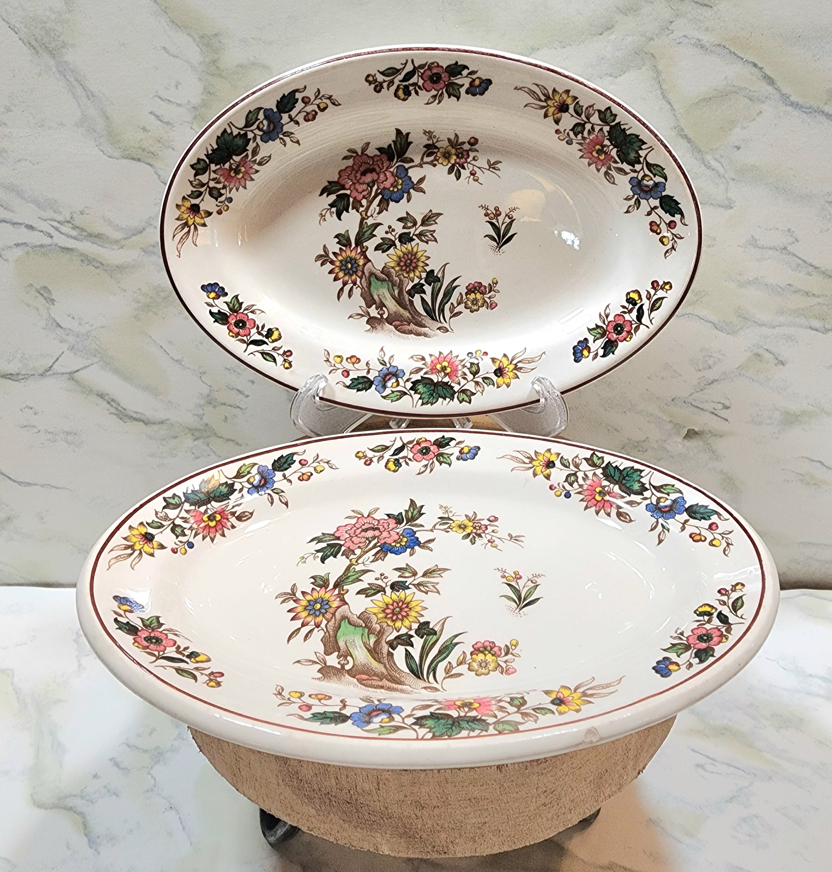 Haute Cuisine from the Lowlandsオートキュイジーヌ 2 Rare Vintage Grindley England Hercules Vitrified China