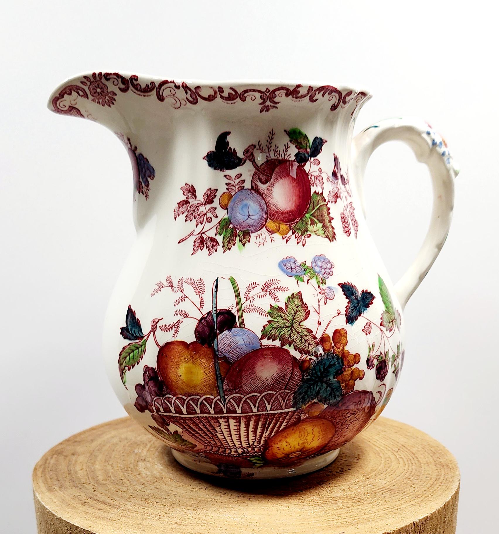 [美品]英国Mason'sメイソンズ FruitBasket スクエアプレート Mason's Fruit Basket Red Multicolor Ironstone Cup & Saucer