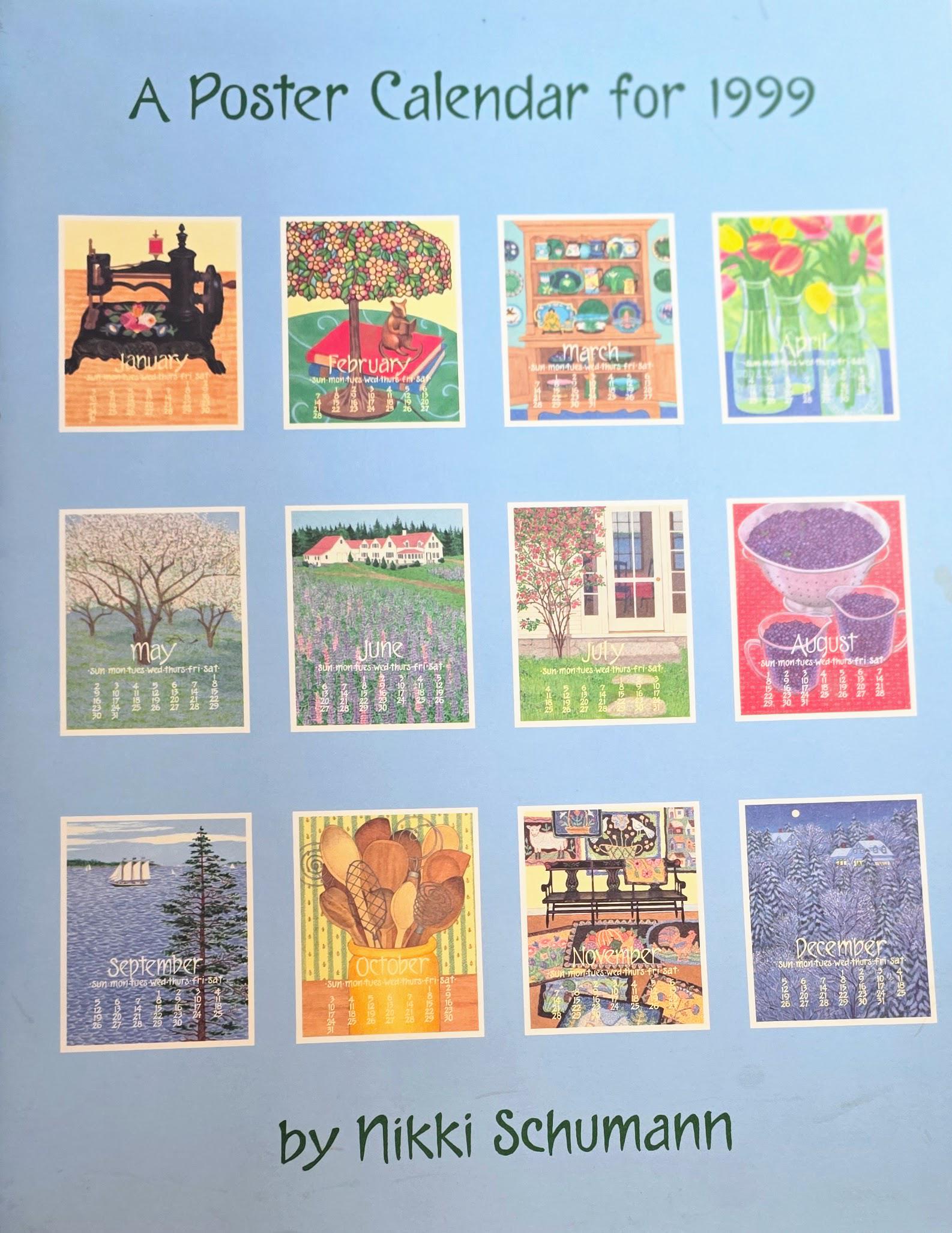 1999 Calendar - Etsy