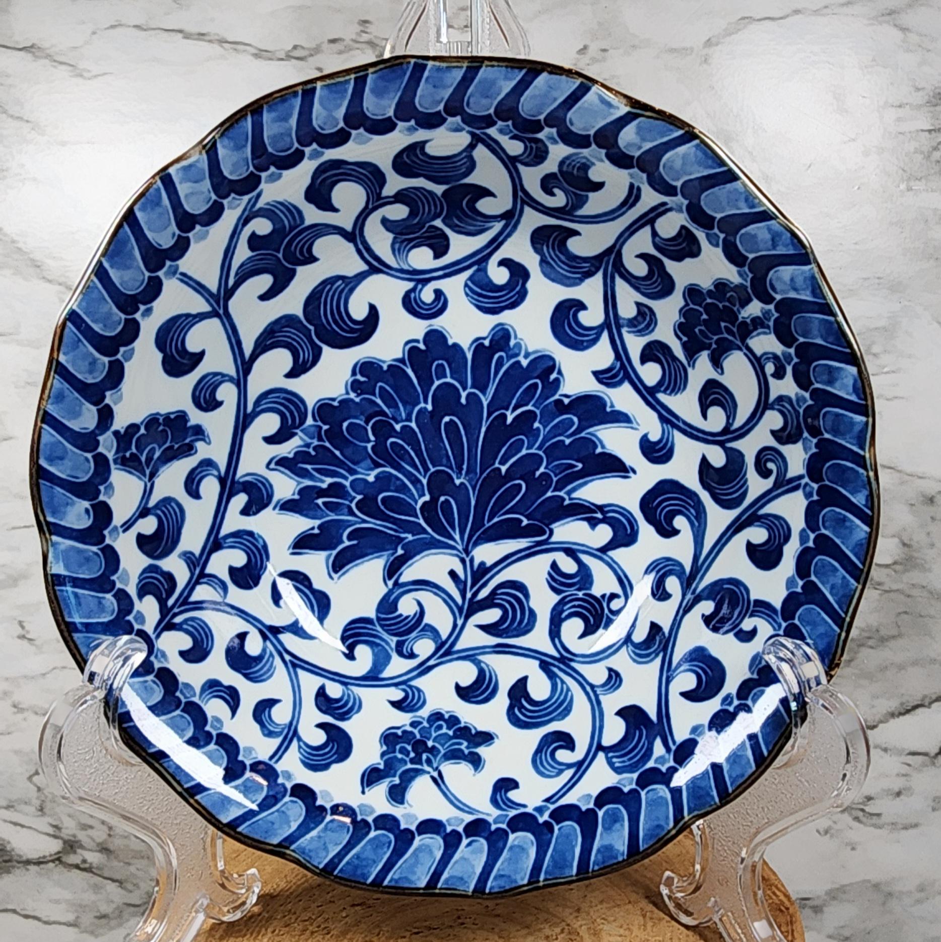 Andrea by Sadek Blue and White - Etsy