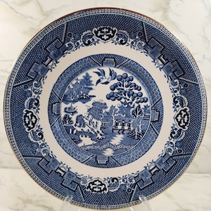 Vintage Rare Arklow Blue Willow Made in the Republic of Ireland Plates