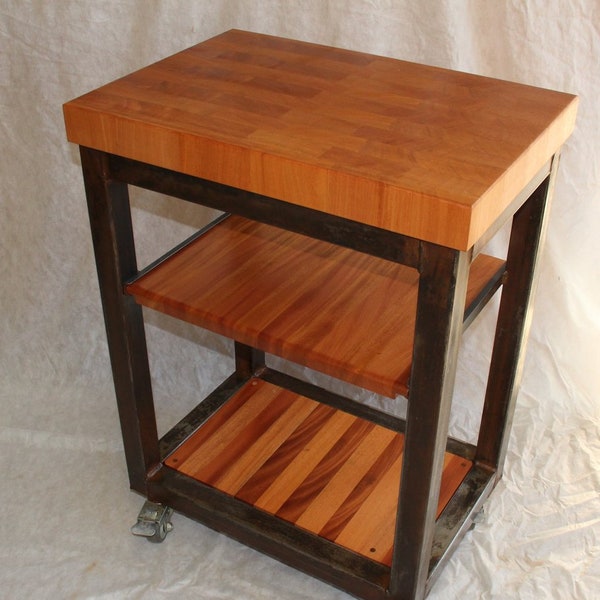 Island-- Old World Butcher Block w/casters