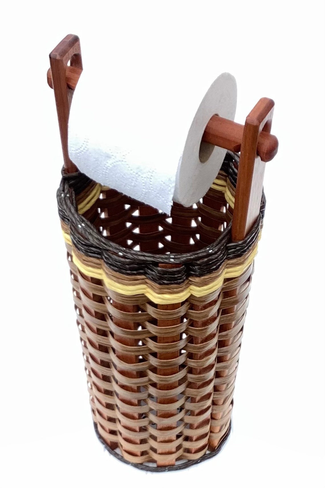 Toilet Paper Basket w/dowel Etsy