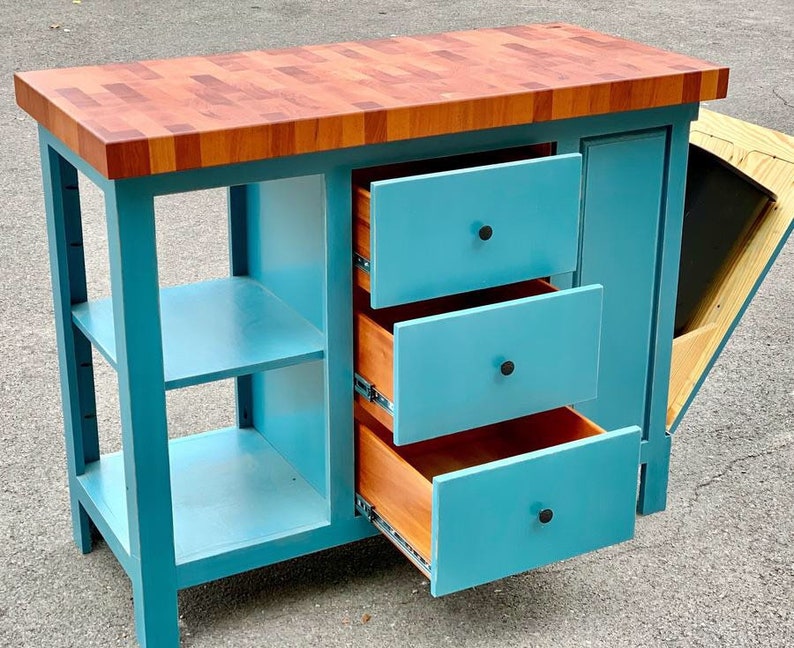 Farmhouse Kitchen Island 22x48 Mahogany End Grain Butcher Etsy