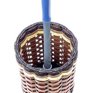 Plunger Basket Brown Nat Ivory