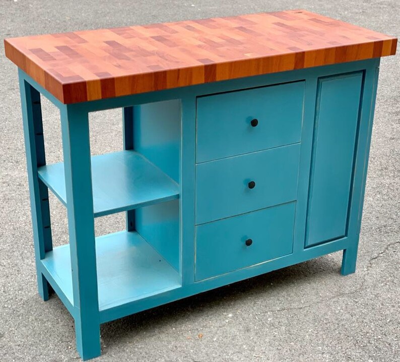 Farmhouse Kitchen Island 22x48 Mahogany End Grain Butcher Etsy