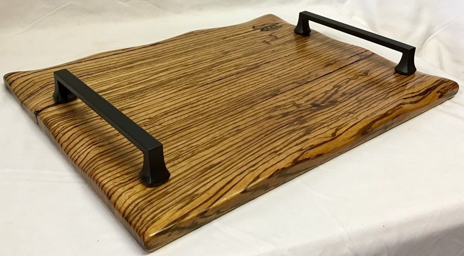 Charcuterie BoardZebra Wood w/waned edge Etsy