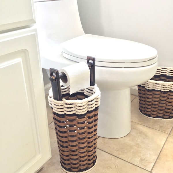 Toilet Paper Basket Etsy