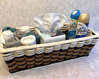 Cottage Black Tank topper basket