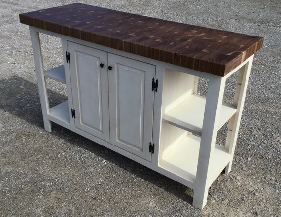 Butcher block sideboard discount