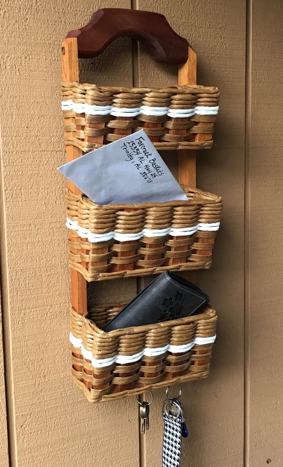 Wall organizer cheap with baskets