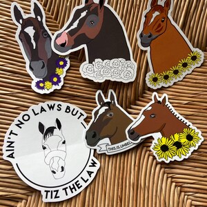 Vinyl Decal Horse Racing Stickers