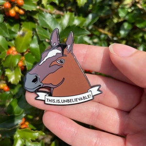 QUEEN OF RACING Horse Racing Enamel Pin