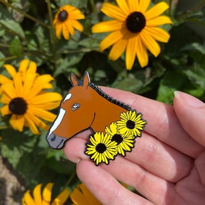 RACHEL ALEXANDRA Horse Racing Thoroughbred Enamel Pin