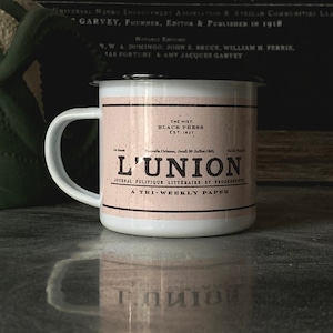 Hist. Black Press New Orleans L&#39;Union Newspaper double-sided Mug, Black history, Black-owned, Black journalism, Black activist