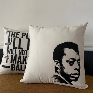James Baldwin Double-Sided Pillow