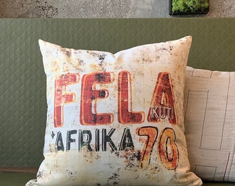 Fela Kuti Zombie Pillow double-sided