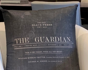 William Monroe Trotter'S The Guardian Newspaper Pillow