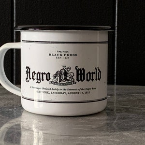 Marcus Garvey The Negro World Newspaper double-sided Mug, Black history, Harlem, Black journalism, Black activist, Black-owned