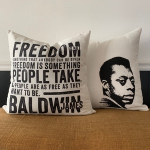 James Baldwin Freedom Double-Sided Pillow