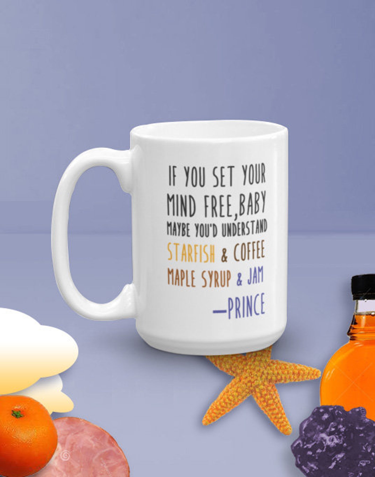 prince starfish and coffee t shirt