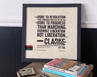 Póster de la historia de la liberación panafricana del Dr. John Henrik Clarke, historia negra, historiadores negros, escritores negros, propiedad de negros
